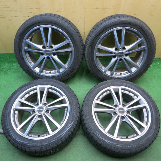 バリ溝！8.5分◎スタッドレス 215/50R17 ダンロップ ウインターマックス WM01 STEINER シュタイナー 17インチ PCD114.3/5H◎6071206HAス