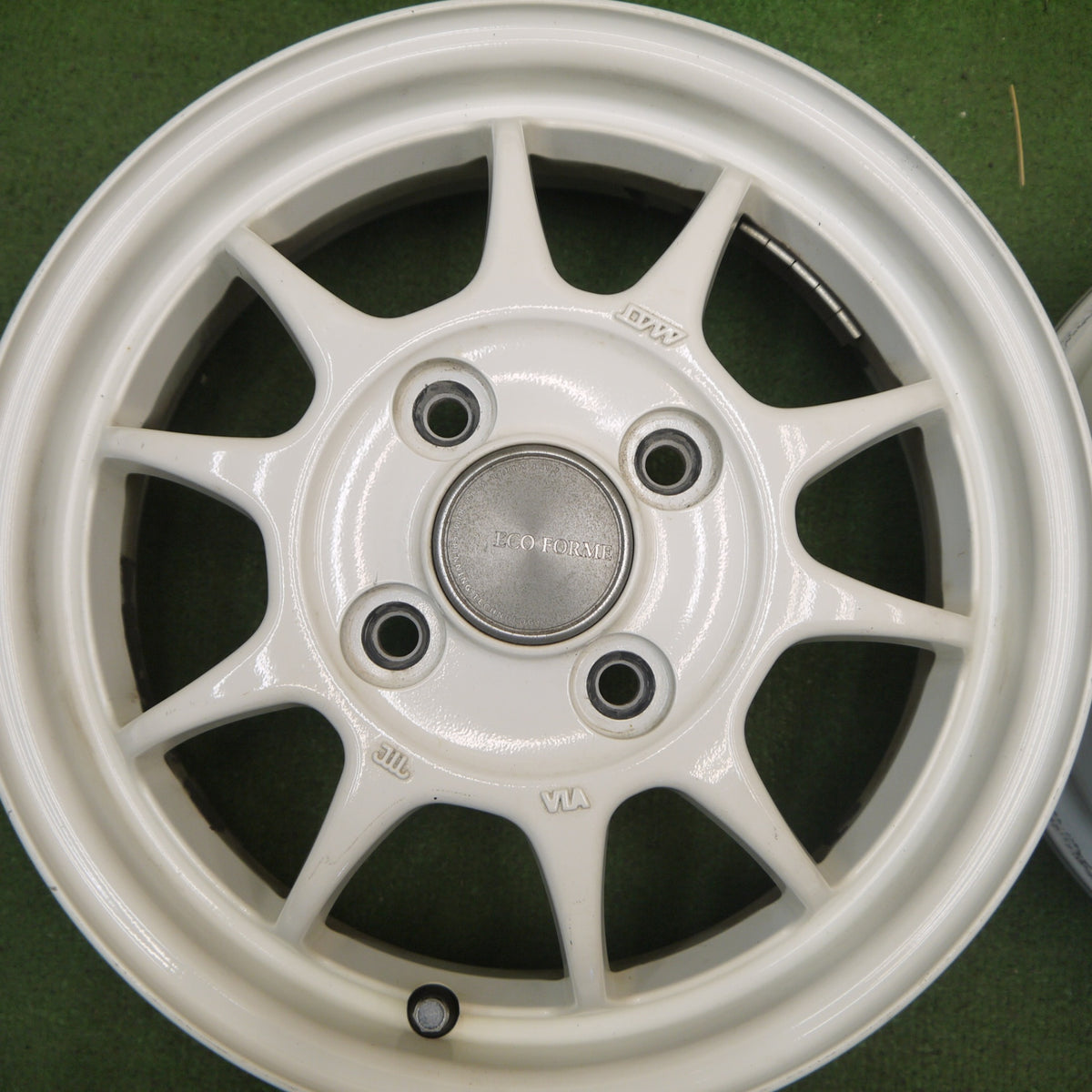 キレイ◎ECO FORME CRS102 13インチ ホイール エコ フォルム ブリヂストン製 13×4.00B PCD100/4H◎6082804Hホ