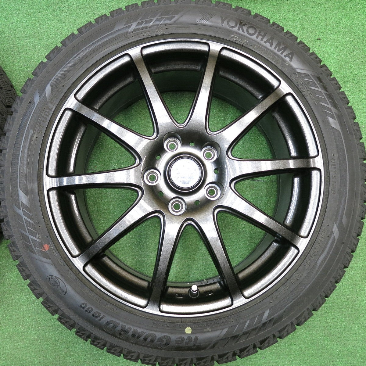 ほぼ未使用！21年！キレイ★LOXARNY SPORT BADX 215/50R17 スタッドレス ヨコハマ アイスガード iG60 ロクサーニ スポーツ 17インチ PCD114.3/5H★5121103HAス
