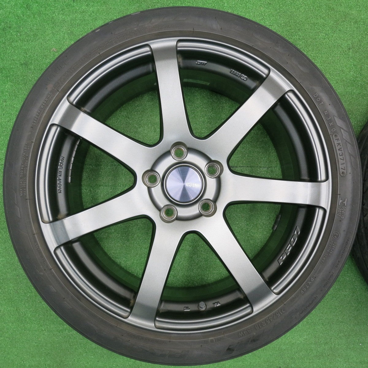 [送料無料] キレイ★ENKEI PF07 215/45R18 トーヨー プロクセス T1 Sport エンケイ 18インチ PCD114.3/5H★4110901NJノ