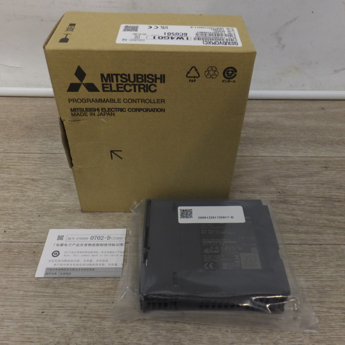 未使用★三菱 MITSUBISHI シーケンサ CPUユニット MELSEC-Q Q03UDVCPU(C)★