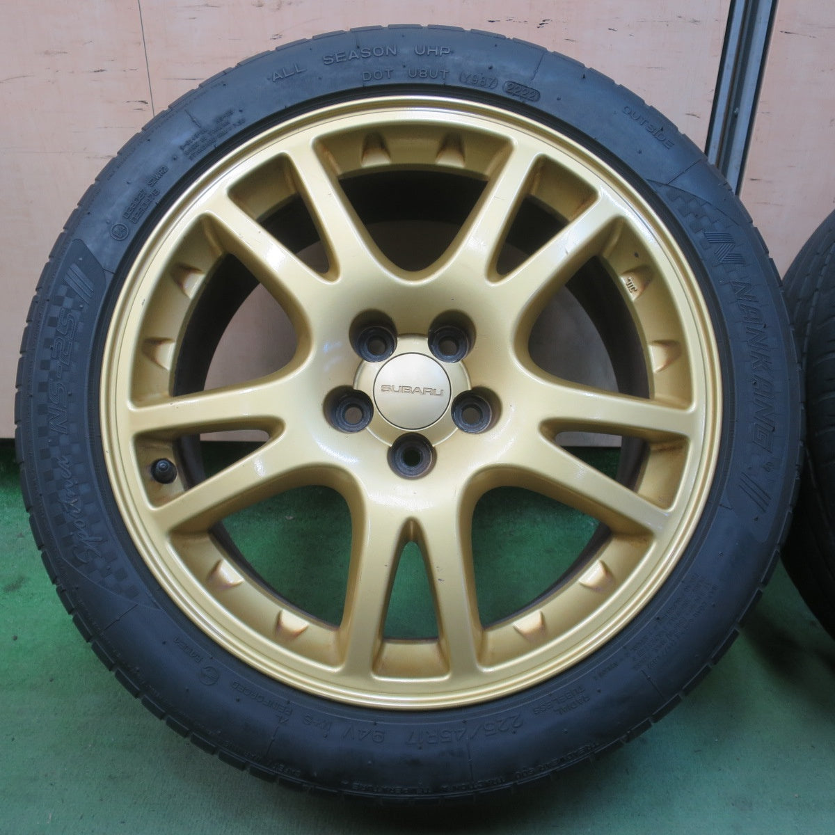 4本価格！22年★スバル GDB インプレッサ WRX STI 純正 225/45R17 ナンカン Sportnex NS-25 17インチ PCD100/5H★6041104イノ