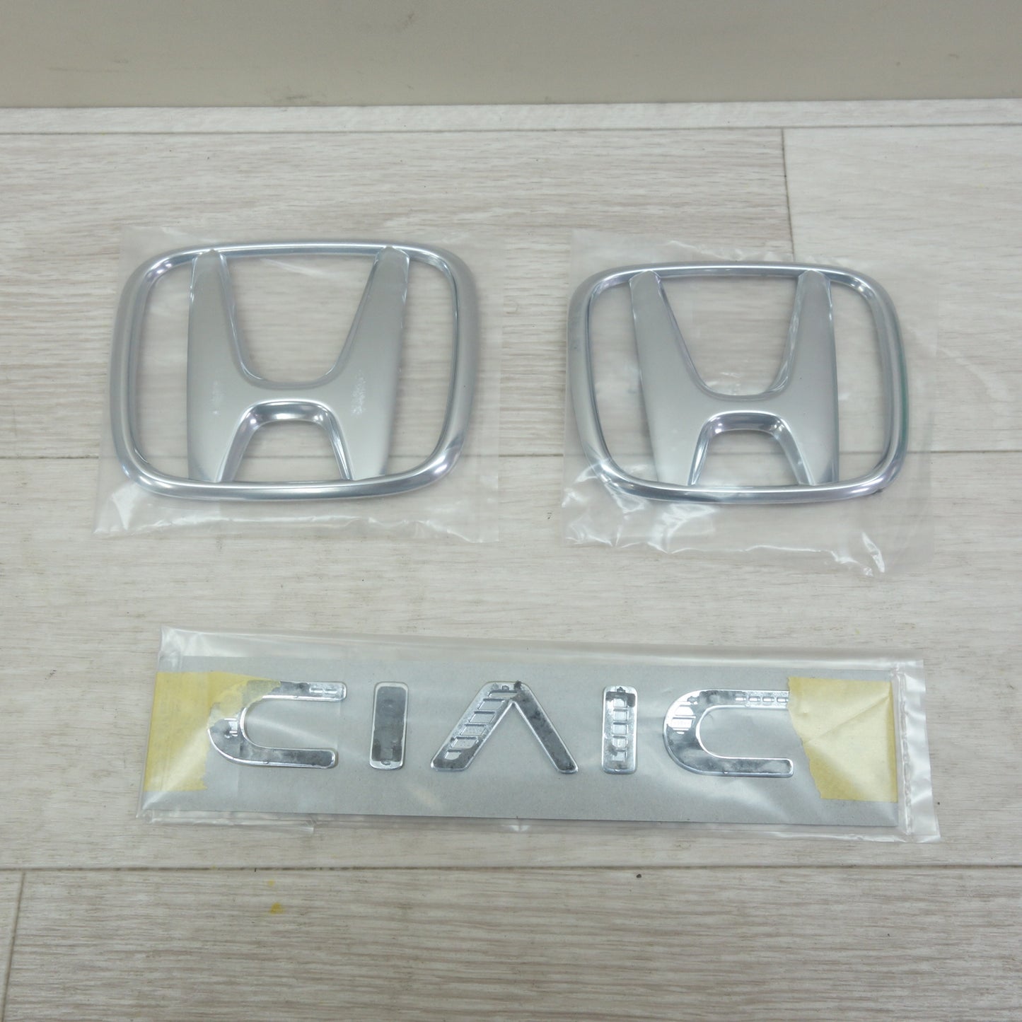 [送料無料] 新車外し！3点セット☆ホンダ シビック FL1 純正 エンブレム HONDA CIVIC☆