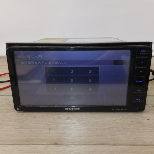 [送料無料] 現状品★ケンウッド KENWOOD GPSナビゲーションシステム MDV-D504BTW　セキュリティロック[45]★