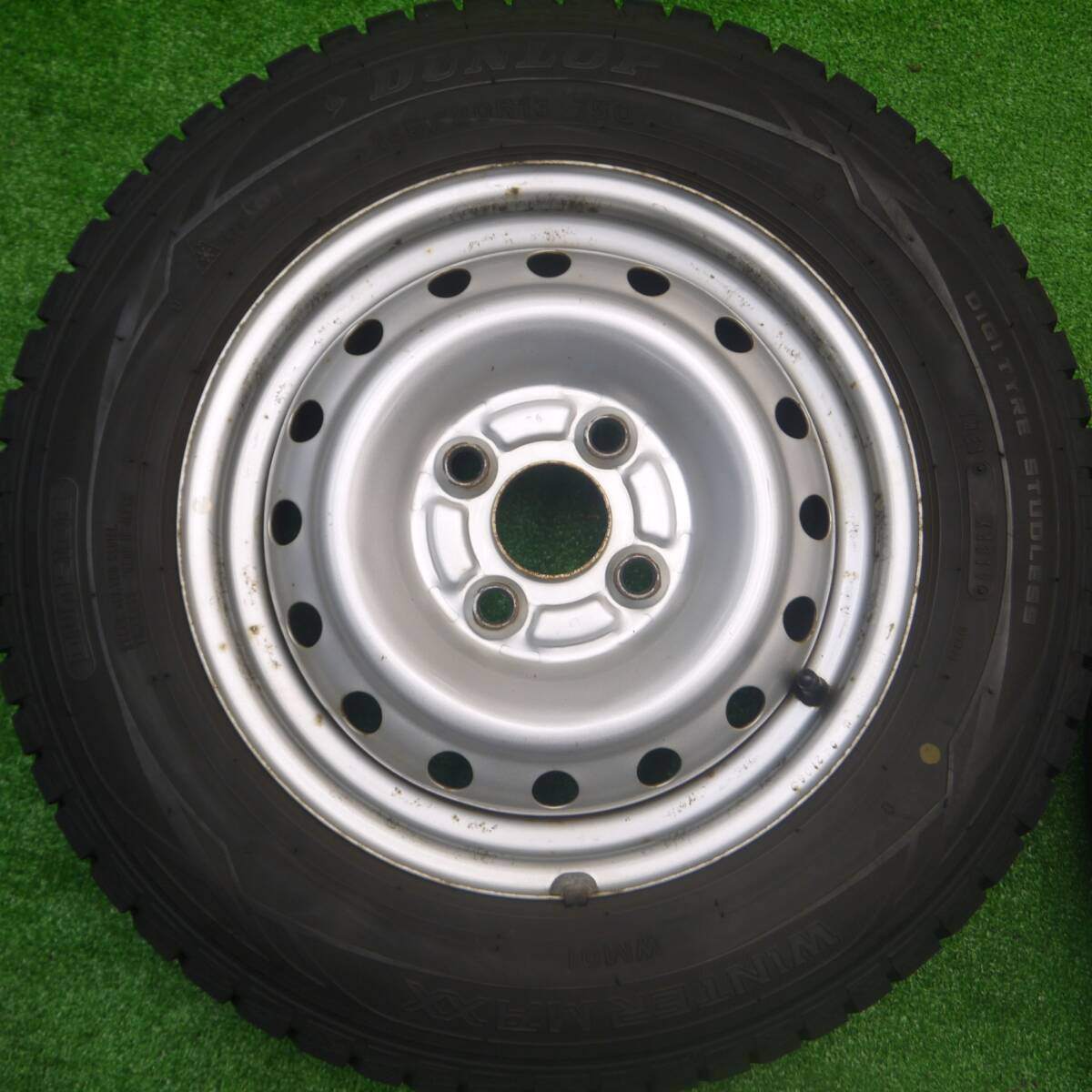 4本価格★スタッドレス 145/80R13 ダンロップ ウインターマックス WM01 スチール 13インチ PCD100/4H★4082101Hス