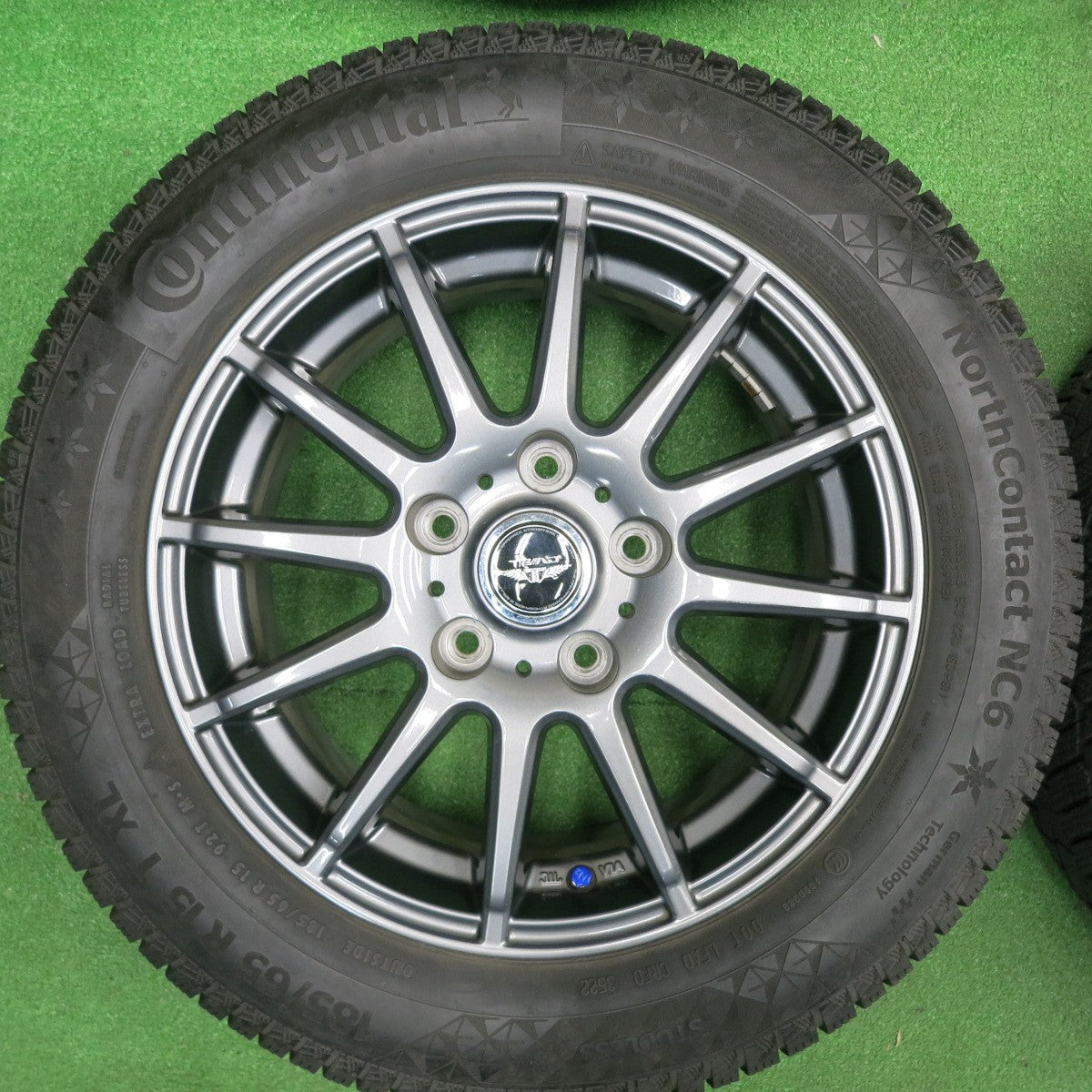 [送料無料] バリ溝！22年！キレイ！9分★スタッドレス 185/65R15 コンチネンタル ノースコンタクト NC6 TEAD テッド 15インチ PCD114.3/5H★4122008TNス