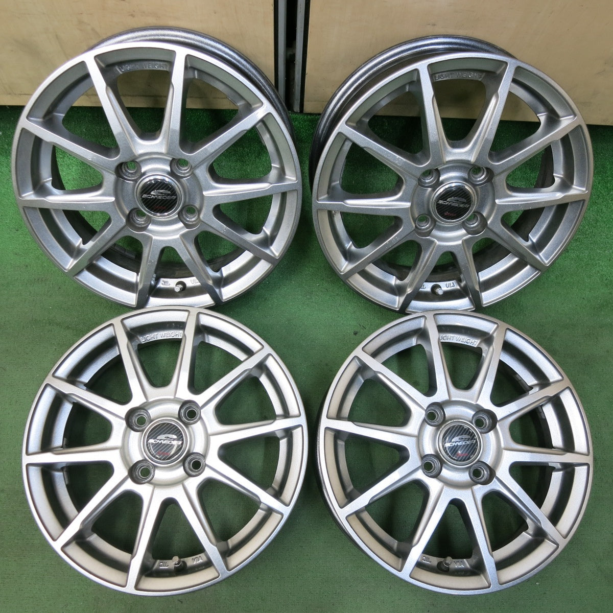 4本価格★SCHNEIDER ATECH シュナイダー エーテック 14インチ ホイール 14×4.5J PCD100/4H★5042311SYホ
