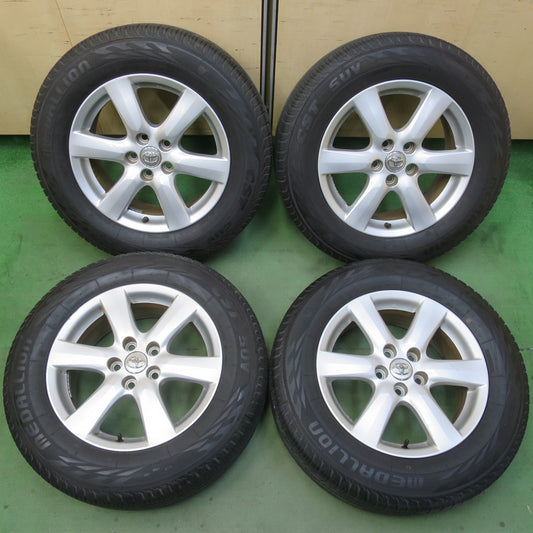 バリ溝！24年！9.5分以上★トヨタ ヴァンガード 純正 225/65R17 メダリオン CST SUV 17インチ PCD114.3/5H★6041102イノ