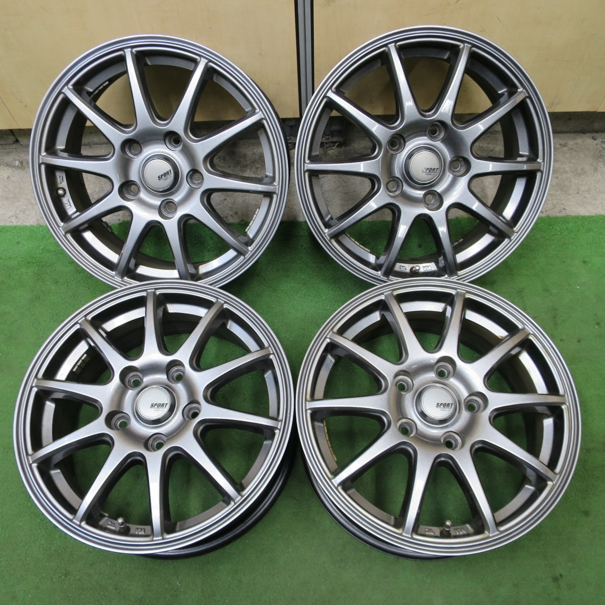 キレイ★SPORT ABELIA 15インチ ホイール スポルト アベリア 15×6J PCD114.3/5H★6040101NGホ