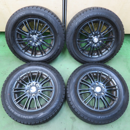 バリ溝！22年！ほぼ10分★スタッドレス 195/65R15 ダンロップ ウインターマックス WM02 VELVA AGUDO ヴェルヴァ アグード 15インチ PCD114.3/5H★6012901イス