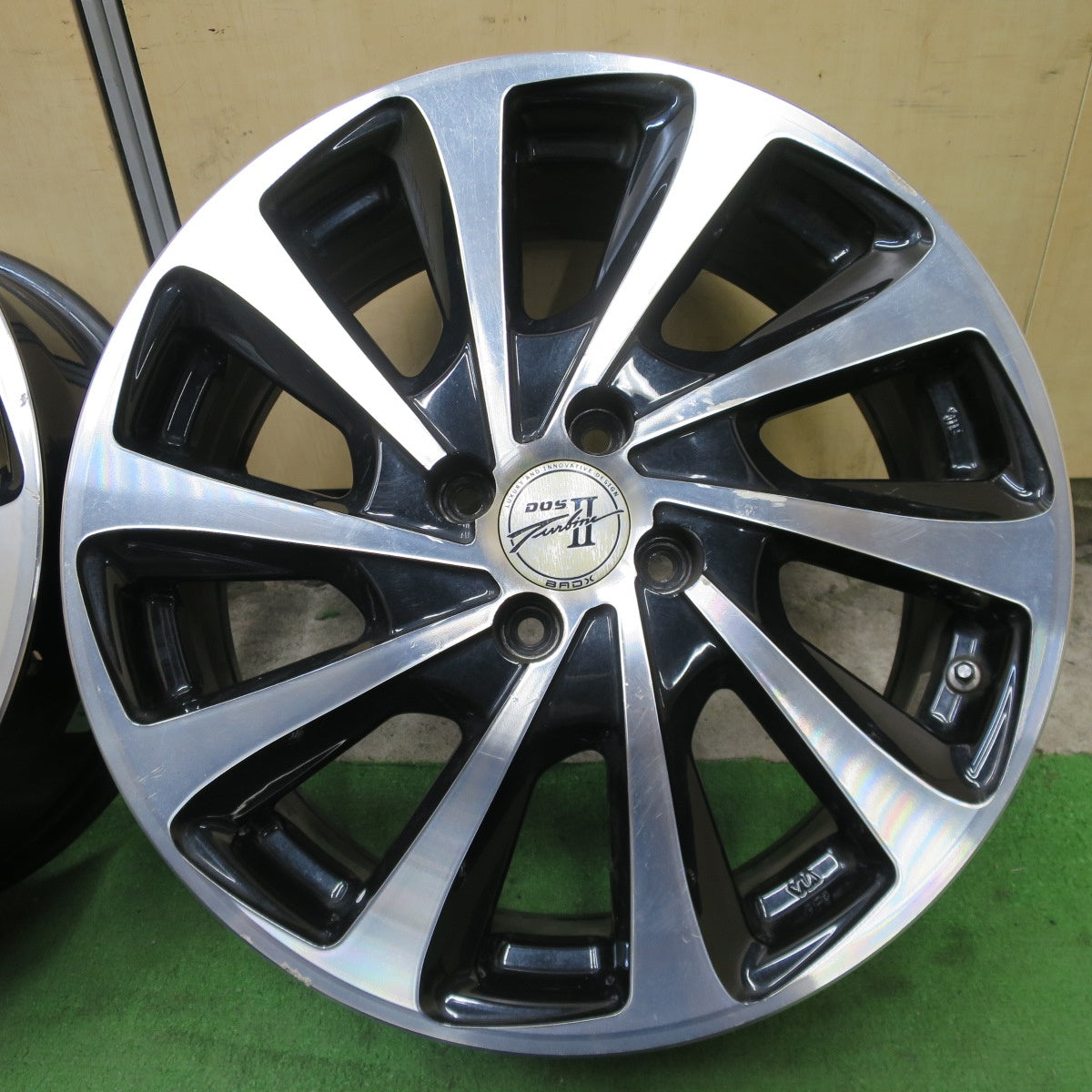 4本価格◎D.O.S. Turbine II BADX 17インチ ホイール DOS タービン バドックス 17×6.5J PCD100/4H◎6092602NGホ