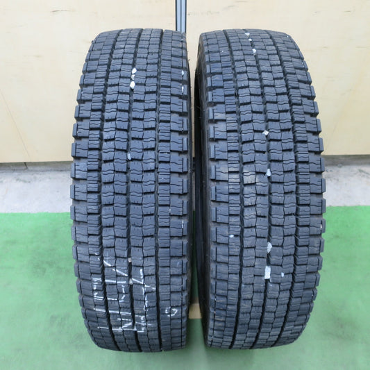 バリ溝！23年！9分！2本◎トラック タイヤ 225/80R17.5 123/122L スタッドレス ダンロップ デクテス SP001 DECTES 17.5インチ◎6100603NGスタ