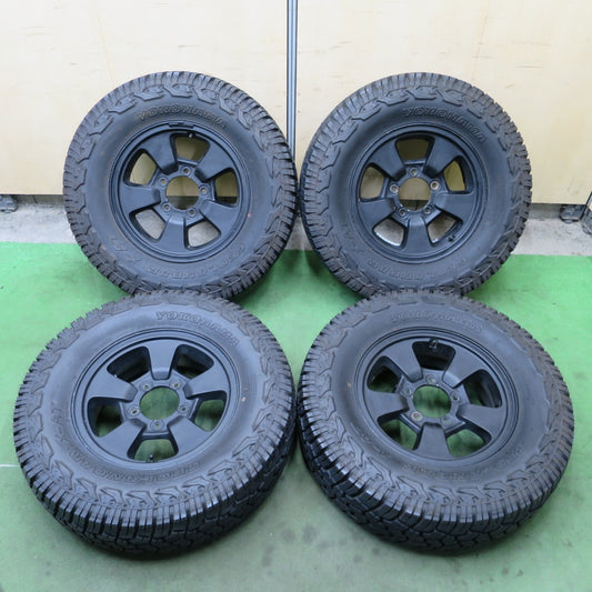 バリ溝！24年！9.5分★スズキ ジムニー 純正 ENKEI 245/70R16 118/115Q 10PR ヨコハマ ジオランダー X-AT 16インチ エンケイ PCD139.7/5H★6051302ナノ