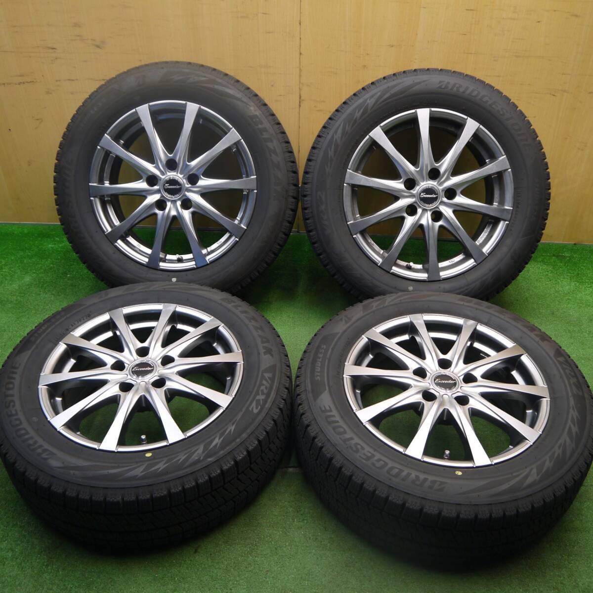 バリ溝！23年！キレイ！9.5分★スタッドレス 205/60R16 ブリヂストン ブリザック VRX2 Exceeder エクシーダー 16インチ PCD114.3/5H★5032405Hス
