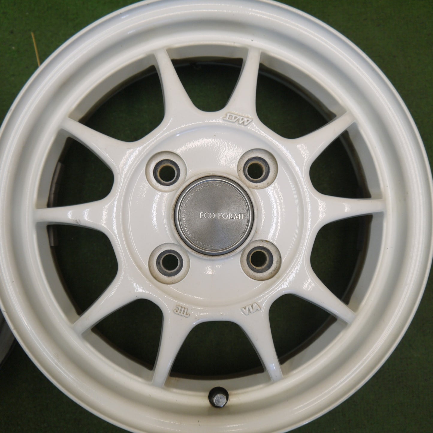 キレイ◎ECO FORME CRS102 13インチ ホイール エコ フォルム ブリヂストン製 13×4.00B PCD100/4H◎6082804Hホ