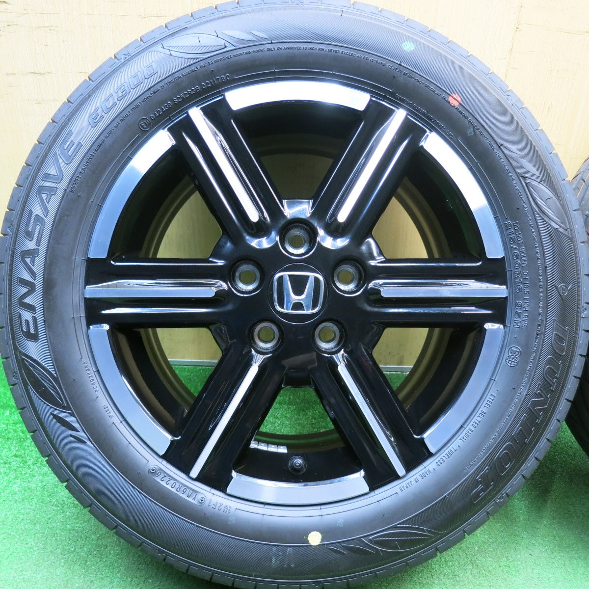 新車外し！26年★ホンダ RV ヴェゼル 純正 215/60R16 ダンロップ エナセーブ EC300 16インチ PCD114.3/5H★6041214HAノ
