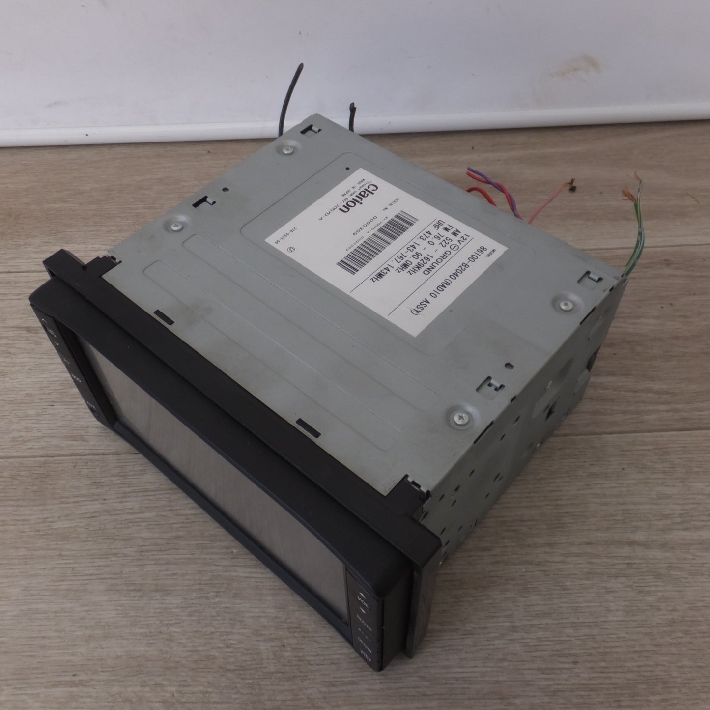 [送料無料] ★クラリオン製 ダイハツ 純正 カーナビ メモリーナビ QY-7057D-A 86100-B2040(12)★
