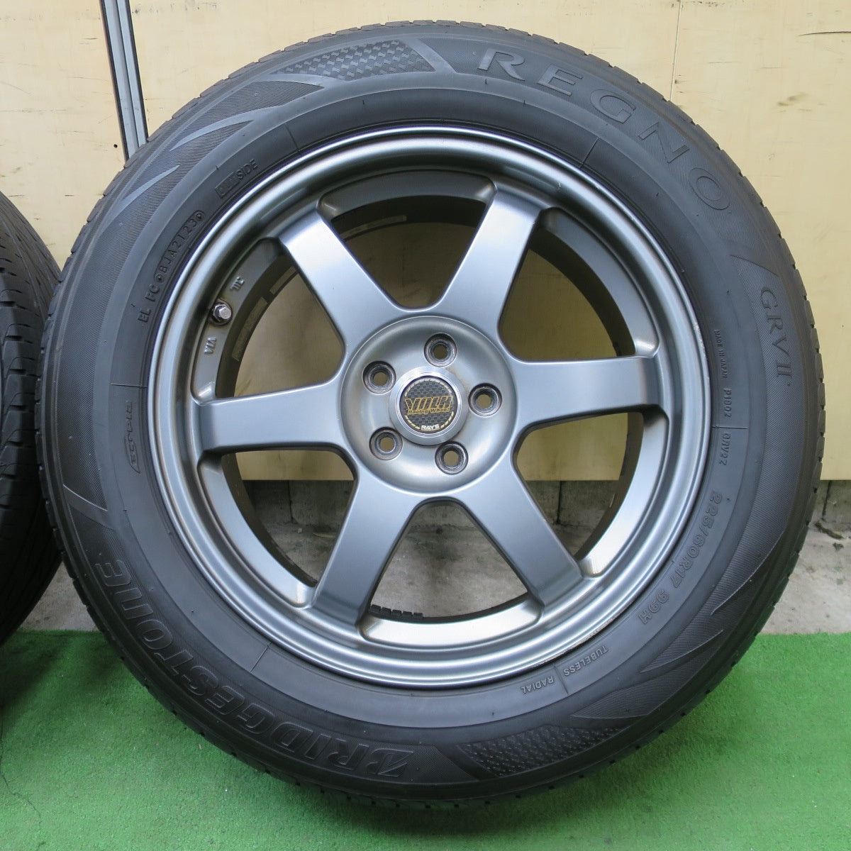 キレイ！23年★フォレスター 等 RAYS VOLK Racing VR TE37 225/60R17 ブリヂストン レグノ GRV2 17インチ レイズ ボルクレーシング PCD100/5H★6042701NGノ