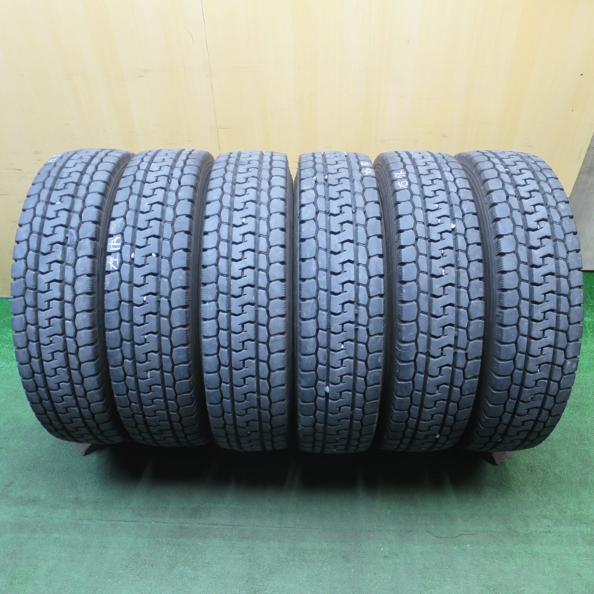 バリ溝！9分！6本★トラック タイヤ 225/90R17.5 127/125L ヨコハマ TY287 STEM-2 ミックス オールシーズン 17.5インチ★6032405NJノタ
