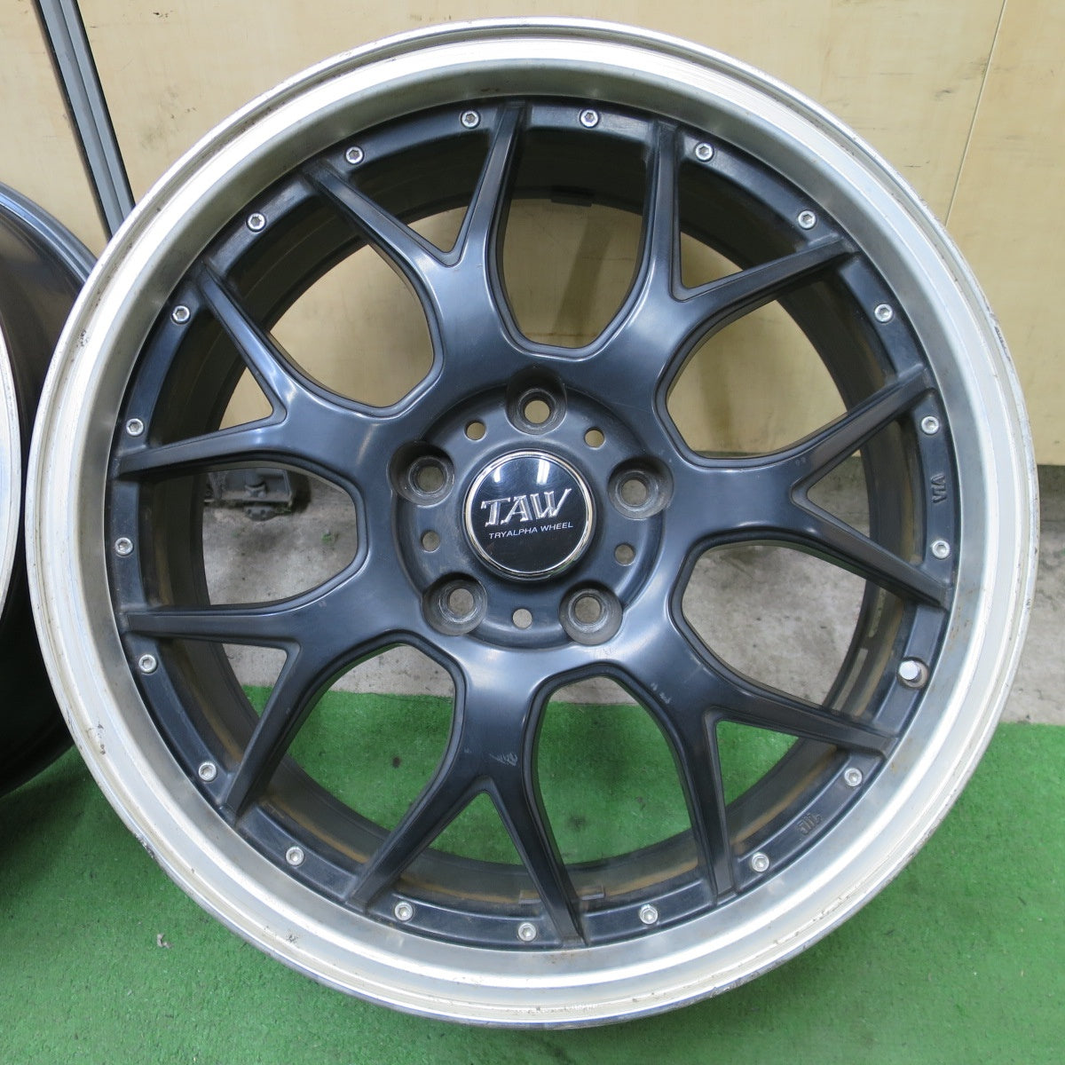 4本価格★TAW TRYALPHA WHEEL 18インチ ホイール トライアルファ 18×7J PCD114.3/5H★6071001NGホ