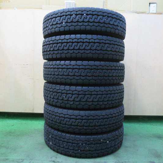 バリ溝！25年！8.5分！6本★トラック タイヤ 205/85R16 117/115N ブリヂストン エコピア M812 ミックス オールシーズン 16インチ★5101007イスタ