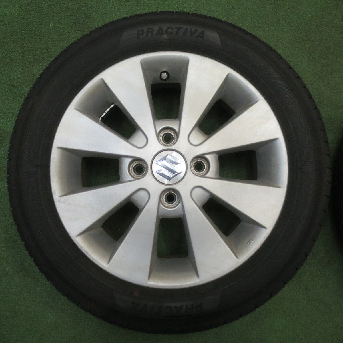 バリ溝！25年！9分★スズキ ワゴンR 純正 155/65R14 プラクティバ ヨコハマ製 14インチ PCD100/4H★6032411NJノ