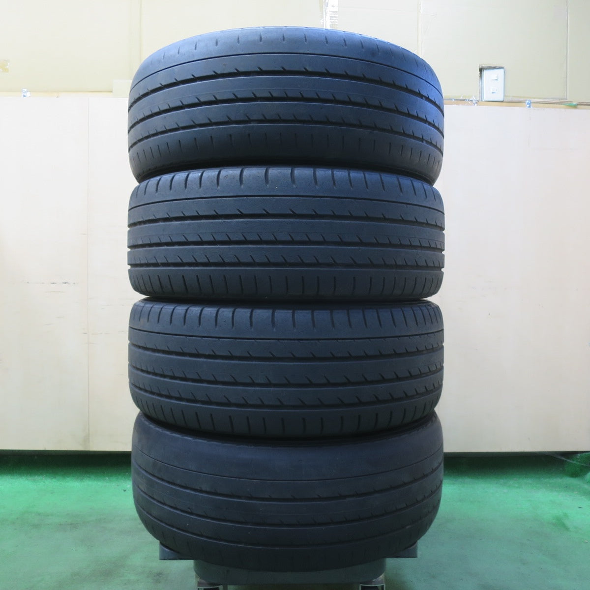 バリ溝！22年！8.5分★スバル インプレッサ スポーツ STI 純正 225/40R18 ヨコハマ アドバン スポーツ V105 18インチ PCD100/5H★5072807イノ