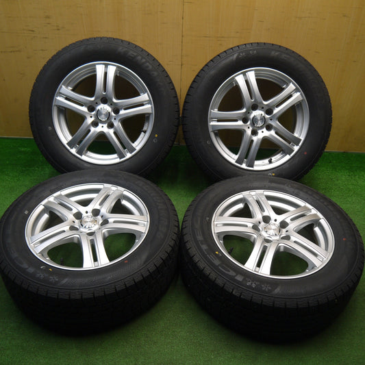 バリ溝！23年！キレイ！ほぼ10分★スタッドレス 215/60R16 ケンダ KR36 アイステック ネオ T.R.G.5 TRG5 16インチ PCD114.3/5H★5121002Hス