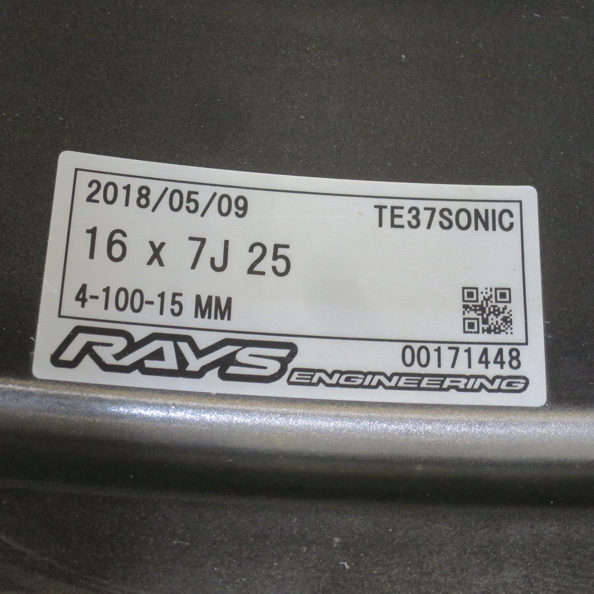 キレイ★RAYS VOLK RACING TE37SONIC 鍛造 16インチ ホイール レイズ ボルクレーシング 16×7J PCD100/4H★6070802NJホ