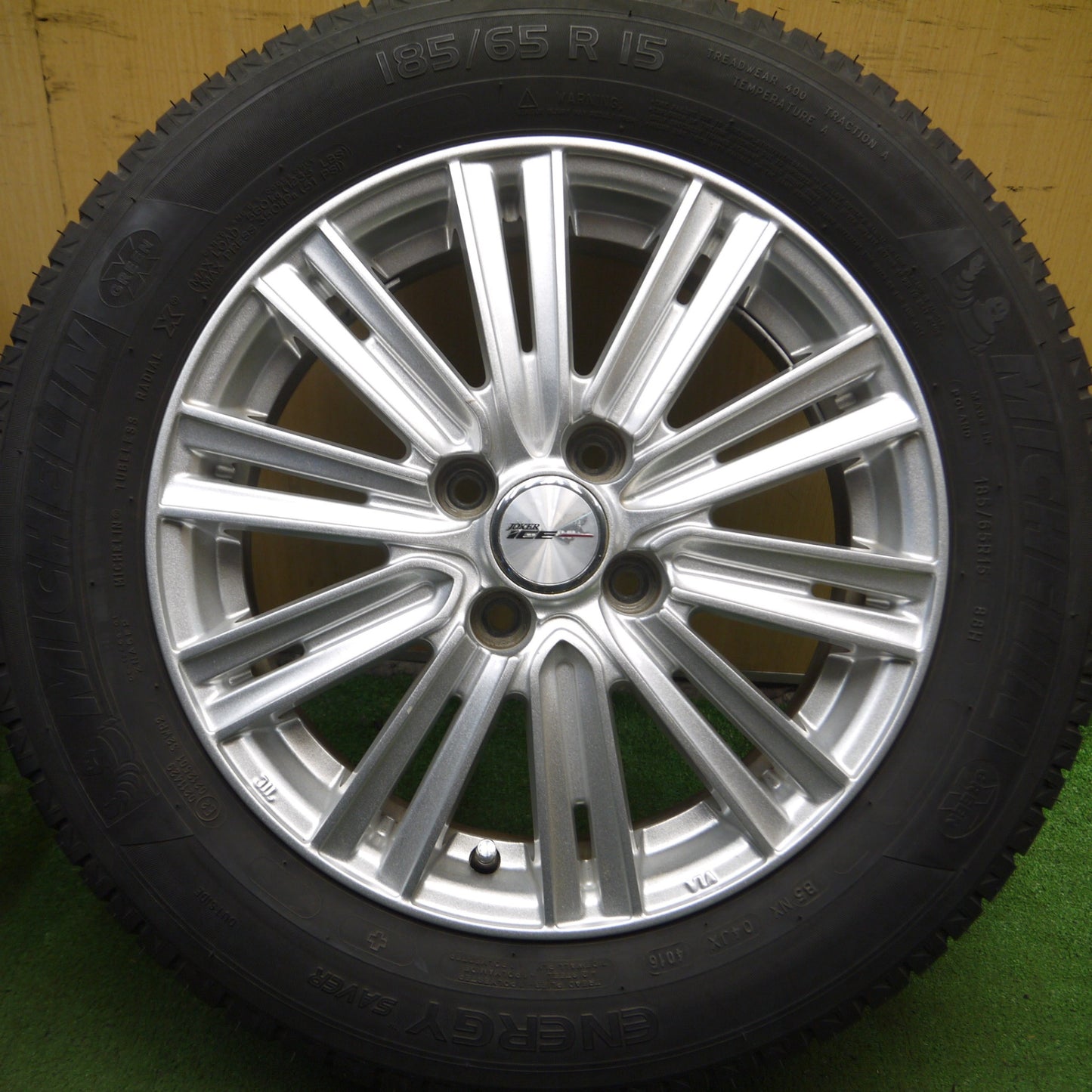 *送料無料* キレイ★185/65R15 ミシュラン エナジーセイバー JOKER ICE ジョーカー 15インチ PCD100/4H★4040516Hノ