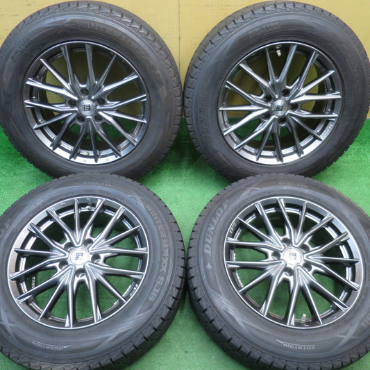 バリ溝！キレイ！9.5分以上★スタッドレス 225/65R17 ダンロップ ウインターマックス SJ8 SEIN DW1432 SD03 AME ザイン 17インチ PCD114.3/5H★5112503NJス