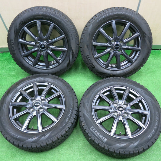 [送料無料] バリ溝！21年！キレイ！9分★スタッドレス 175/65R15 ピレリ アイスアシンメトリコ プラス TEAD テッド 15インチ PCD100/4H★4111309TNス