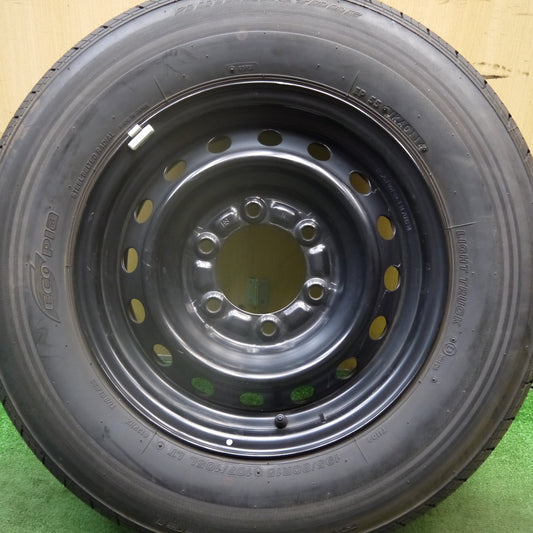 バリ溝！キレイ！9.5分！1本★トヨタ ハイエース 純正 スチール 195/80R15 107/105L ブリヂストン RD-613 STEEL 15インチ PCD139.7/6H★5072905Hノ