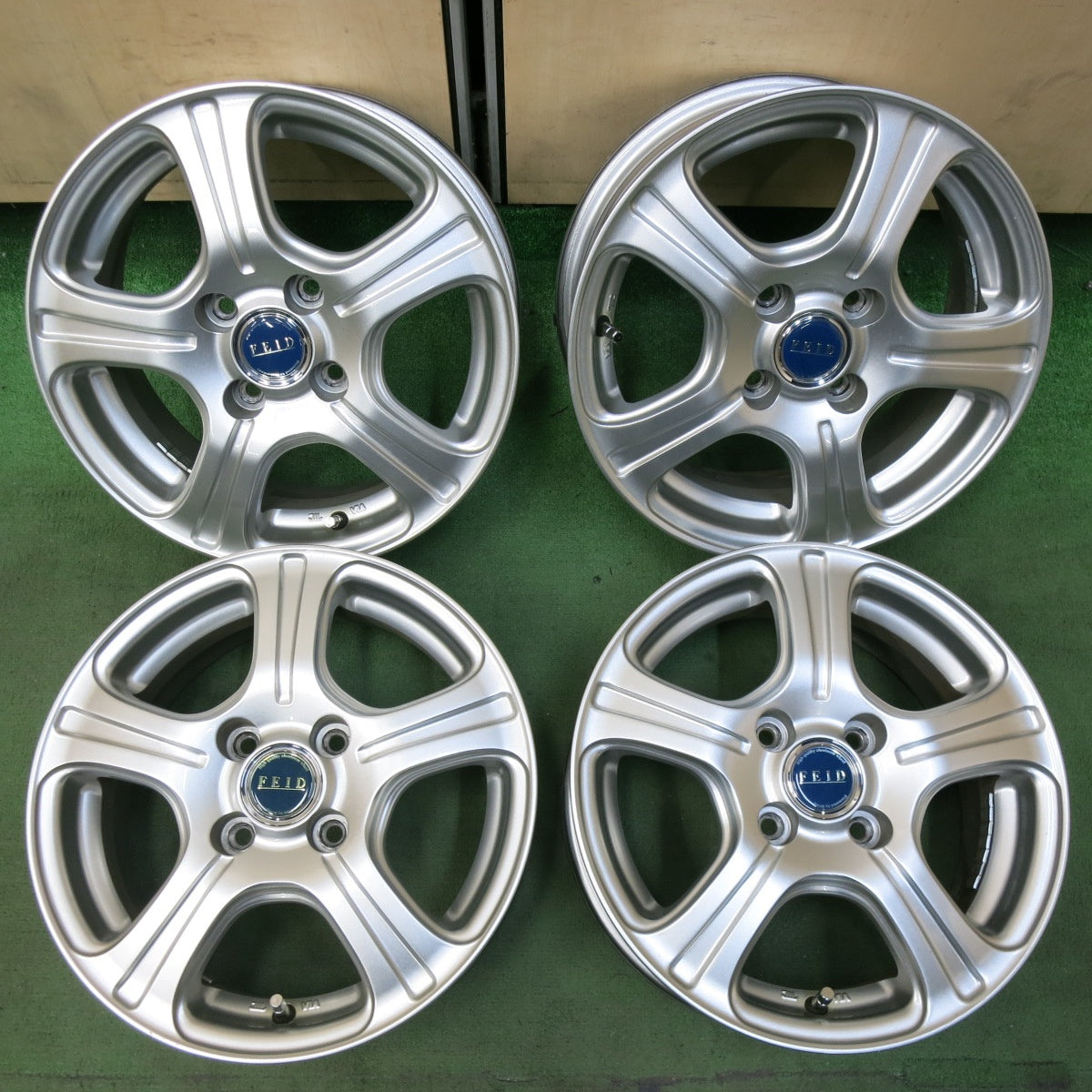 キレイ★FEID ブリヂストン製 ホイール 14インチ 14×5.5J PCD100/4H★5042514SYホ