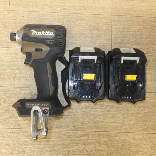 [送料無料] 現状品★マキタ makita 充電式インパクトドライバ TD171D　バッテリ BL1860B 2個　セット★