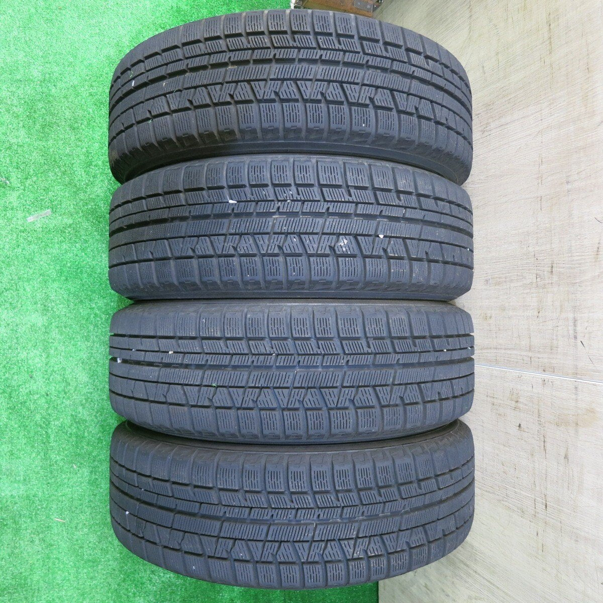 バリ溝！キレイ！9.5分★スタッドレス 185/60R15 ヨコハマ アイスガード iG50 プラス MANARAY SPORT マナレイ スポーツ 15インチ PCD100/4H★5031401NJス
