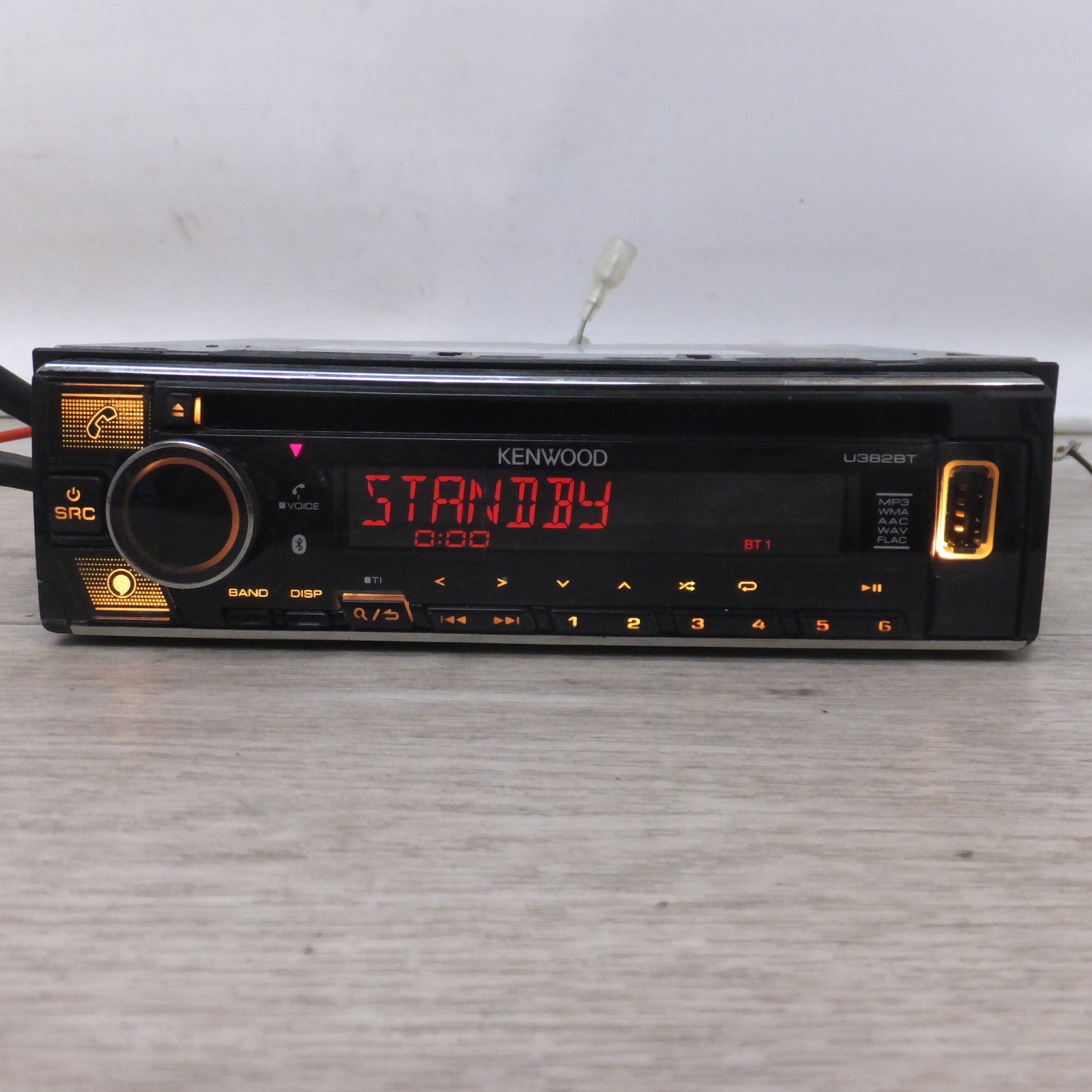 [送料無料] ★ケンウッド KENWOOD カーオーディオ 1DIN コンポ CDレシーバー U382BT(68)★