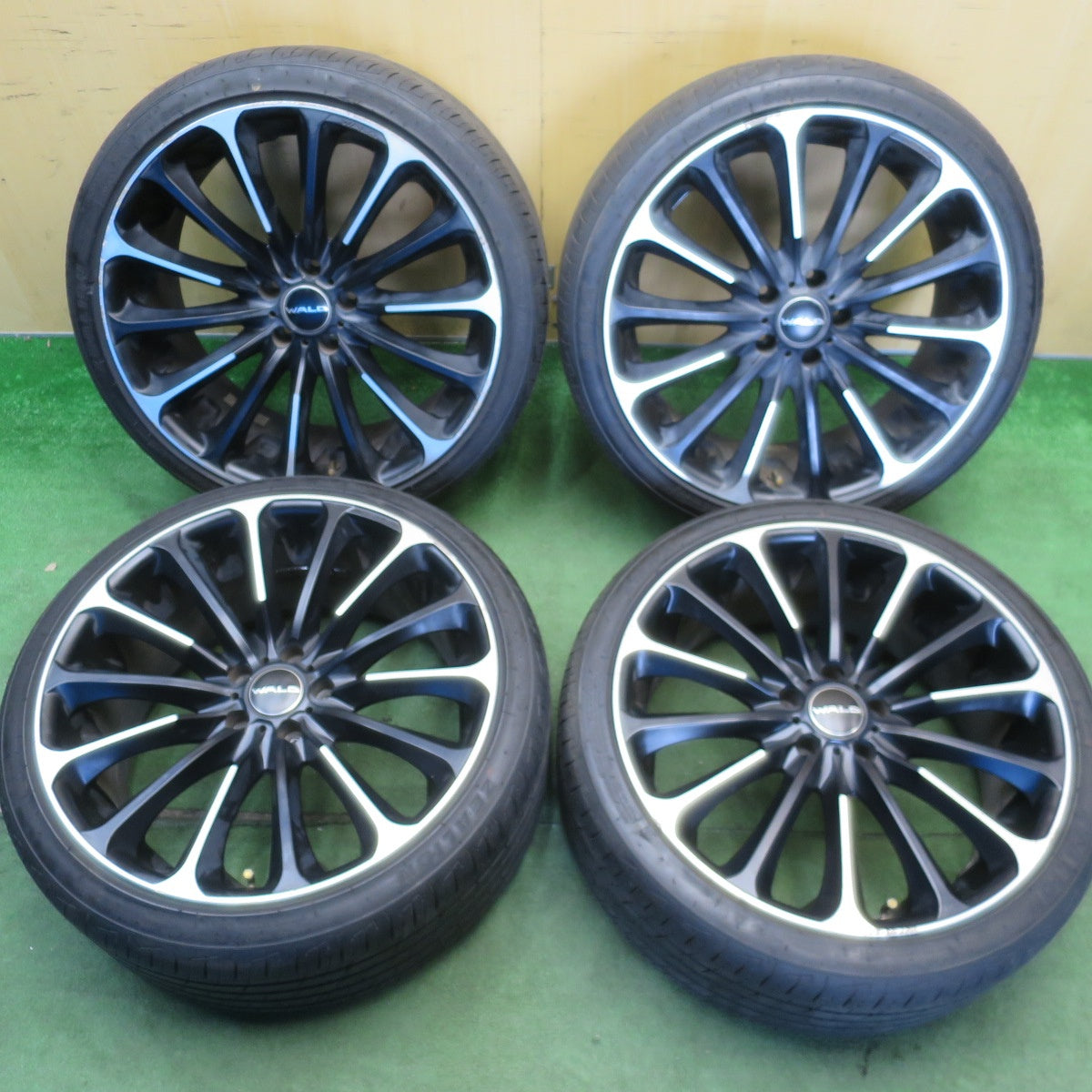 バリ溝！22年！9分★WALD PORTOFINO P21C 245/35R20 ZEALION ZMAX ヴァルド ポルトフィーノ 20インチ PCD114.3/5H★6052602NJノ