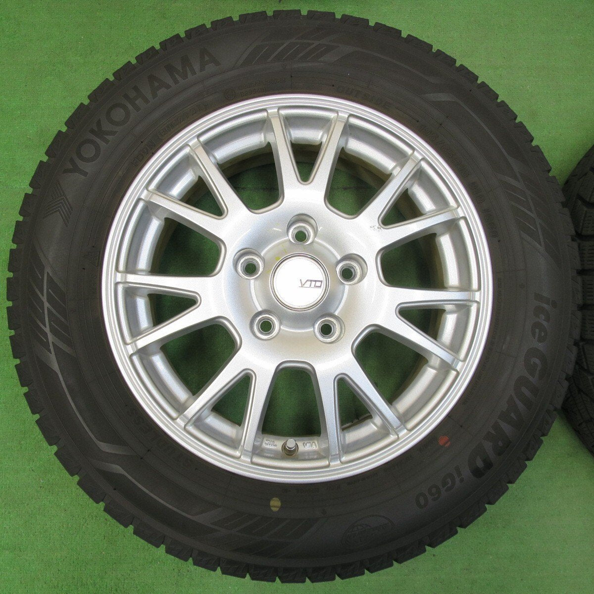 バリ溝！21年！キレイ！8.5分★スタッドレス 195/65R15 ヨコハマ アイスガード iG60 VTO 社外 アルミ PCD114.3/5H★4112606イス