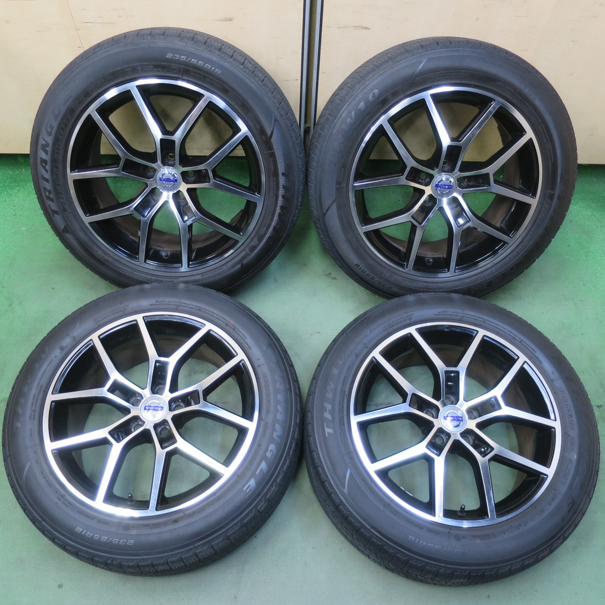 バリ溝！9.5分◎ボルボ ポールスター 純正 タイプ 社外 235/55R18 トライアングル THW10 TR257 18インチ PCD108/5H◎6081701イノ