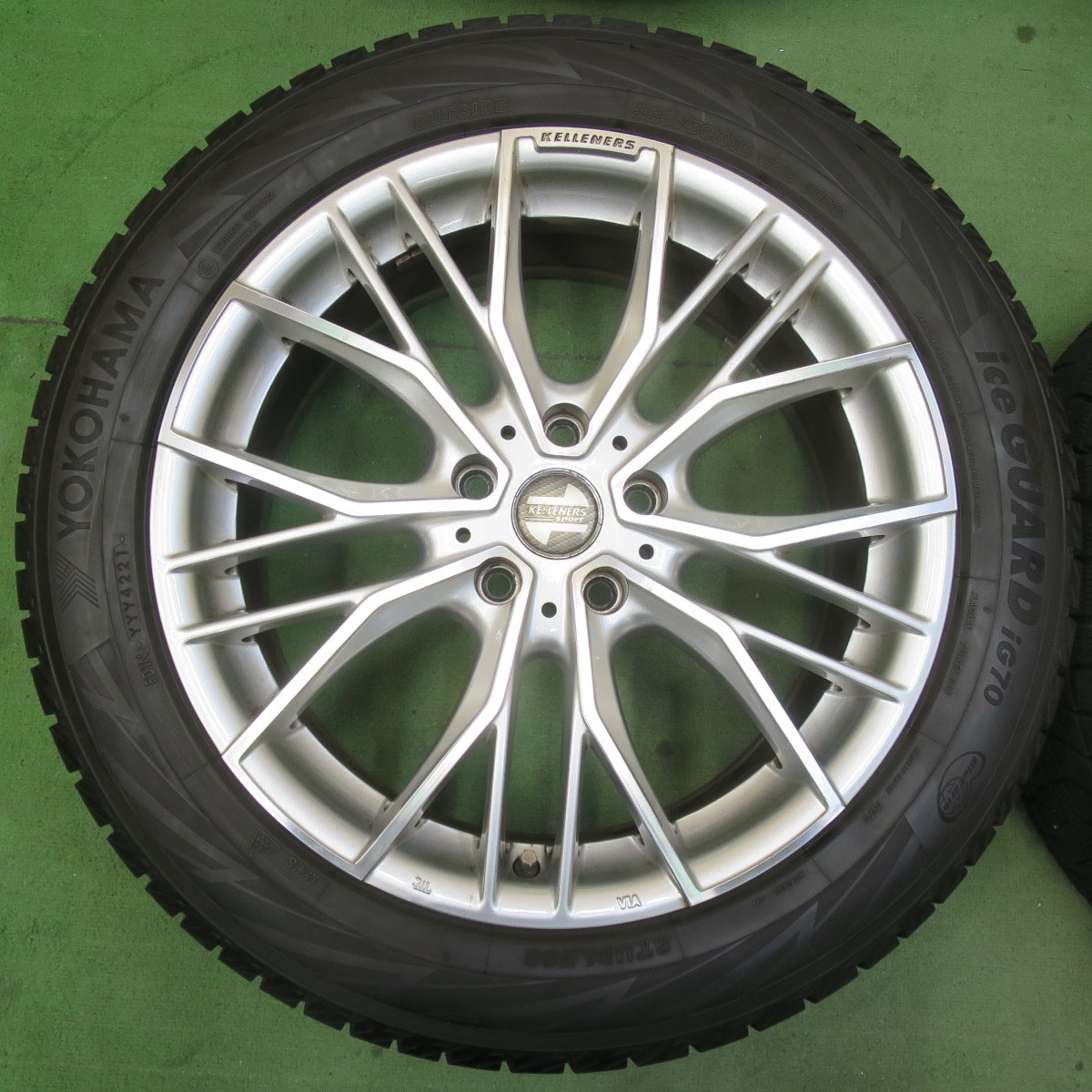 バリ溝！9.5分★BMW MINI 等 KELLENERS Sport Eltz 225/50R18 スタッドレス ヨコハマ アイスガード iG70 ケレナーズ スポーツ エルツ 18インチ PCD112/5H★6010603イス