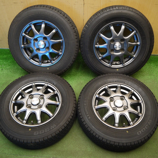 キレイ！23年★スタッドレス 145/80R12 80/78N ブリヂストン W300 Humanline ヒューマンライン 12インチ PCD100/4H★6031607Hス