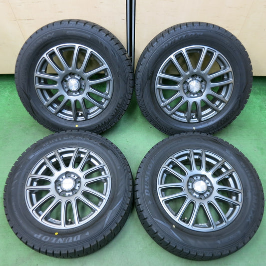 バリ溝！キレイ！ほぼ10分★プリウス 等 195/65R15 スタッドレス ダンロップ ウインターマックス WM02 E spider 15インチ PCD100/5H★5050201SYス