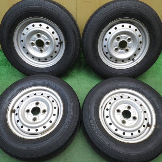 4本価格！22年★145/80R12 80/78N トーヨー V-02e スチール 12インチ PCD100/4H★5071102NJノ