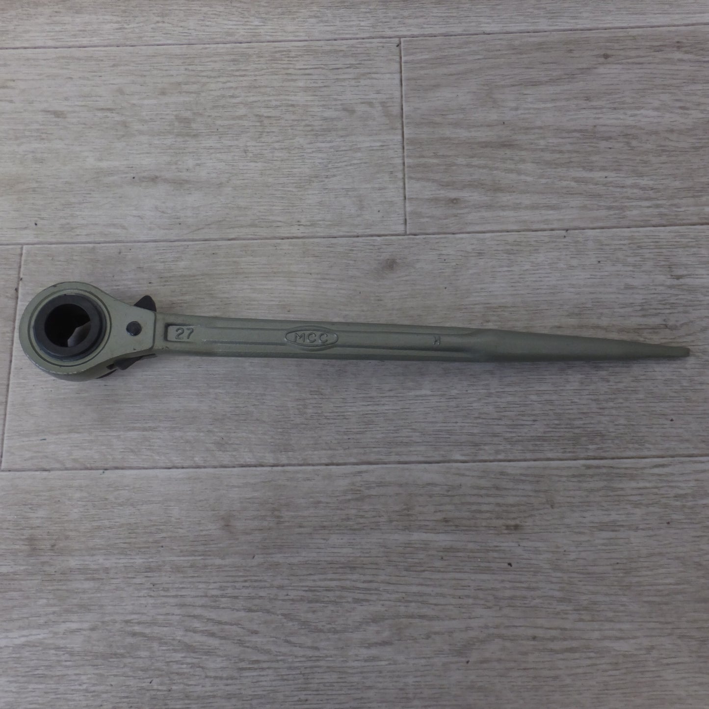 [送料無料] ★松阪鉄工所 MCC シノ付 片口ラチェットレンチ 27 22　セット　SINGLE RATCHET WRENCHES★