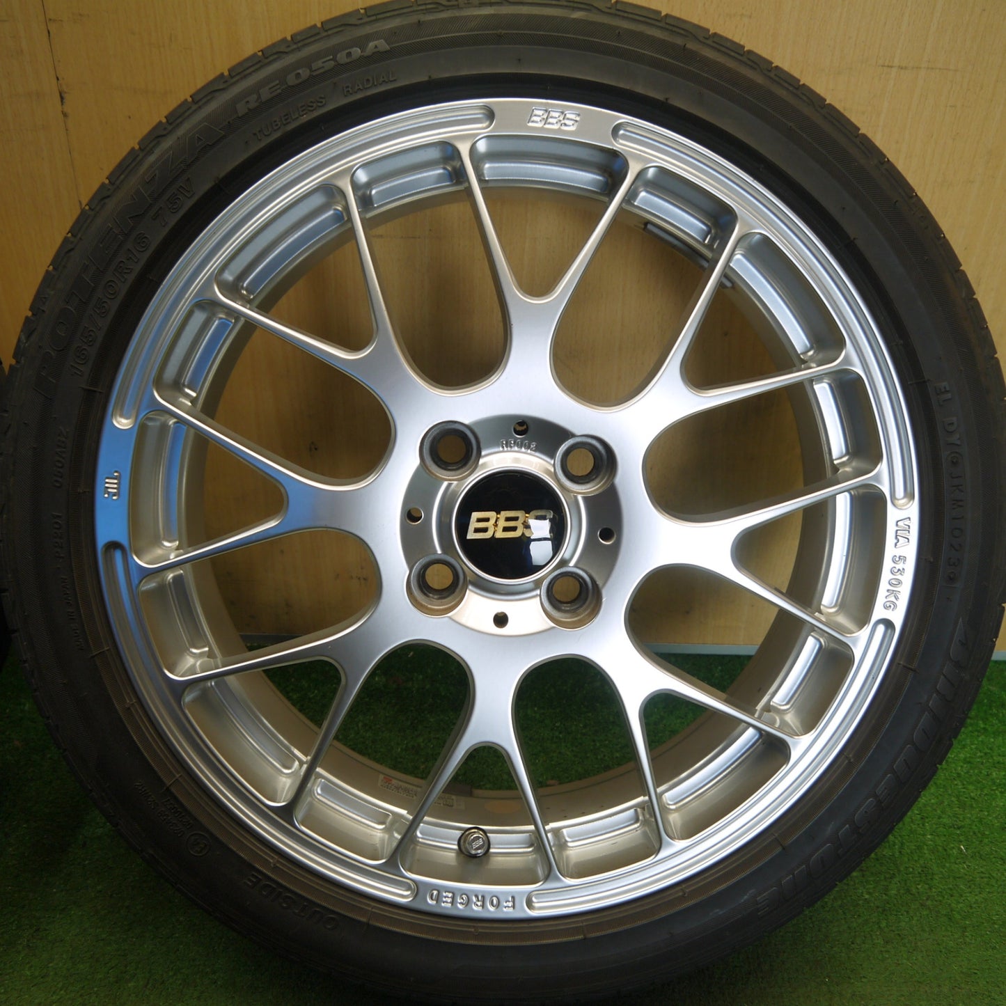 キレイ！23年◎BBS RP002 165/50R16 ブリヂストン ポテンザ RE050A 16インチ 軽サイズ PCD100/4H◎6062305Hノ