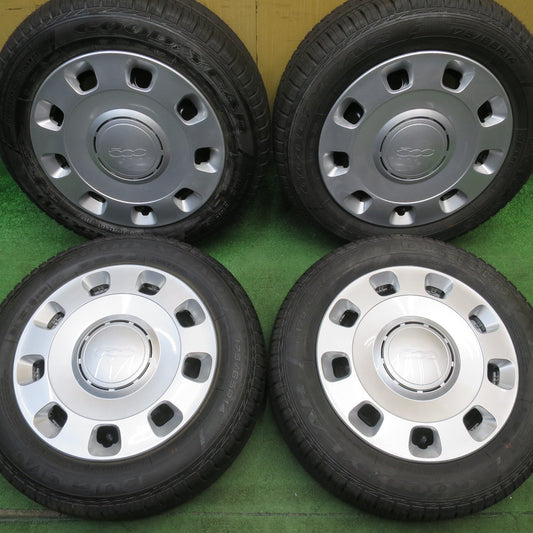 新車外し★フィアット 500 純正 スチール 175/65R14 グッドイヤー DuraGrip 14インチ PCD98/4H★6052206NJノ