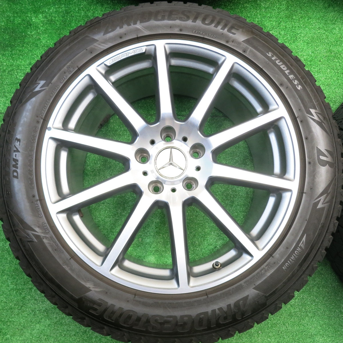 バリ溝！キレイ！9分★ベンツ Gクラス W463 A G63 ゲレンデ 純正 AMG 275/50R20 スタッドレス ブリヂストン ブリザック DM-V3 20インチ PCD130/5H★5100911HAス