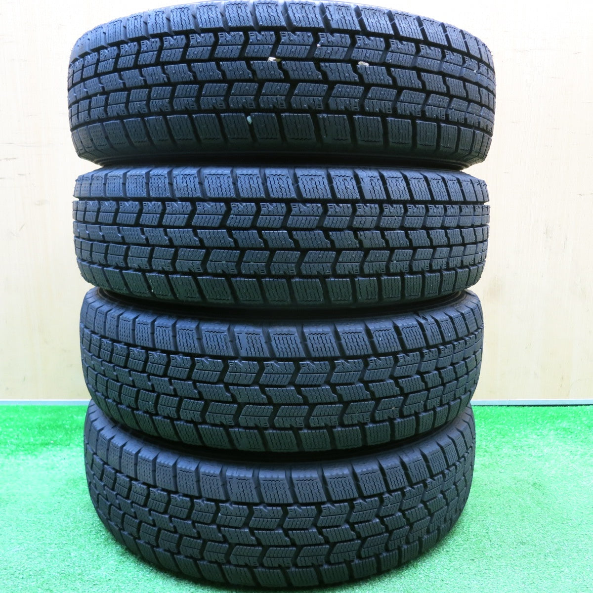 ほぼ未使用！24年！キレイ★スタッドレス 155/65R14 グッドイヤー アイスナビ7 ravrion RS01 ラブリオン 14インチ PCD100/4H★5110611HAス