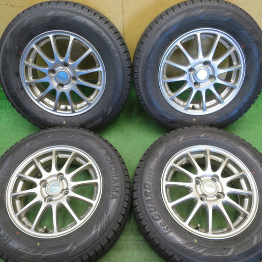 バリ溝！23年！キレイ！9.5分★スタッドレス 185/70R14 ヨコハマ アイスガード iG60 ECO FORME SE-12 エコフォルム 14インチ PCD100/4H★6051006NJス